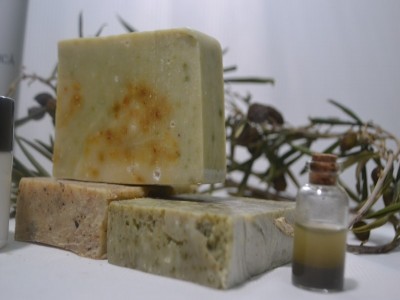 Săpun exfoliant cu nămol și alge din Lacul Techirghiol - "Vine Dobrogea la tine"- Cosmetice Naturale